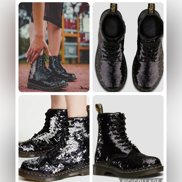Brand New Shiftable Sequins Dr Martens 3 UK, 5 US - Picture 14 of 15